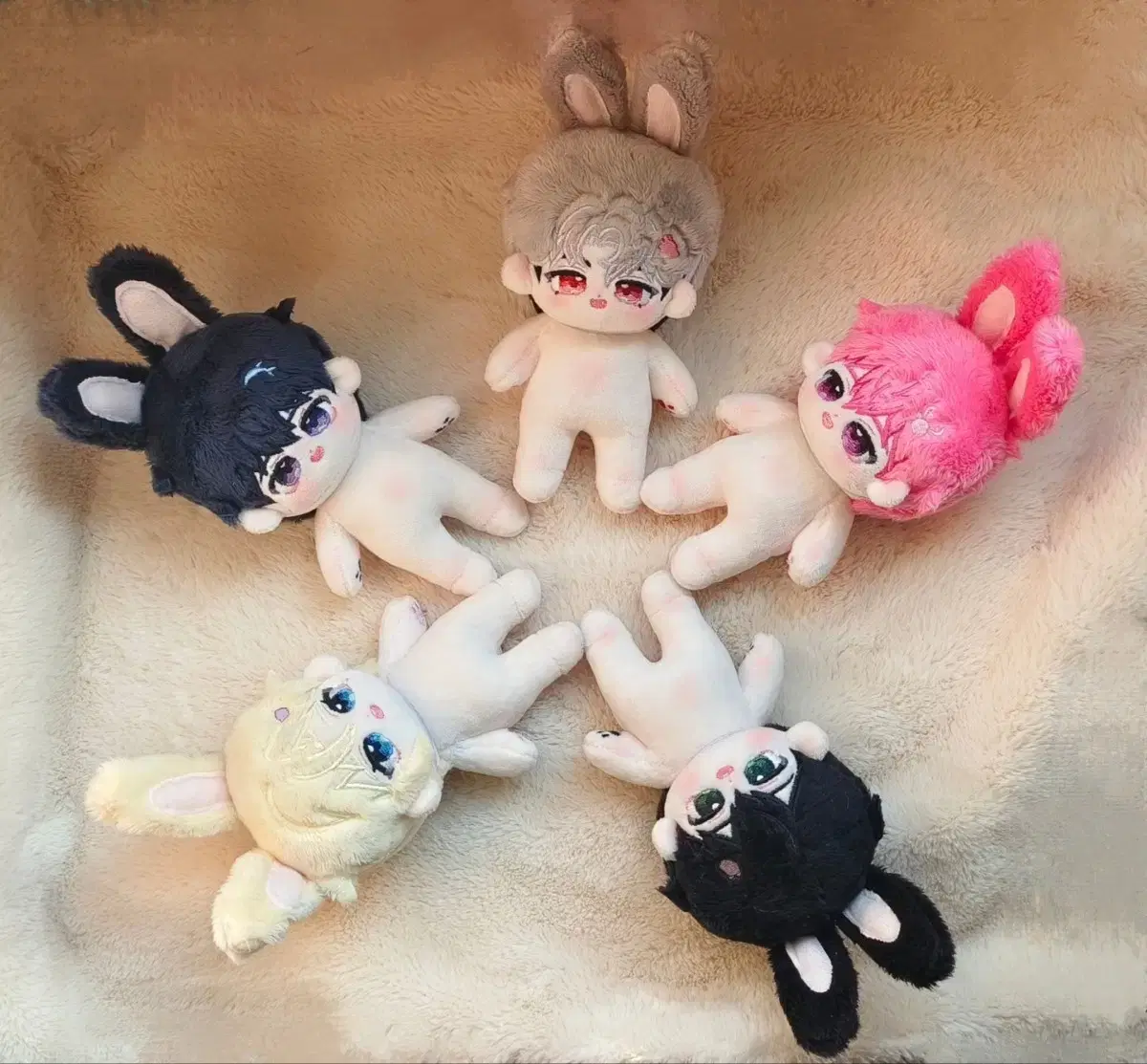 「5点セット」 PLAVE プレイブ　骨入り　ぬいぐるみ 10cm 　포둥플브 5点セット PLAVE ぬいぐるみ 10cm 꼬마플레이브